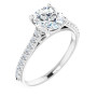 Josephine 1.25 Carat Round Diamond Accented Infinity-Inspired Engagement Ring in White color  img