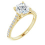 Josephine 1.25 Carat Round Diamond Accented Infinity-Inspired Engagement Ring in Yellow color  img