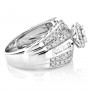 Back view of the Ladies 14K Yellow Gold Pre-Set Diamond Engagement Ring 1.22ct in White color img