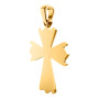 Back view of the Large 14K Gold Diamond Cross Pendant for Men 2ct in Yellow color img