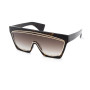 Loewe Women's Designer Shield Sunglasses LW40012F52F Gradient Brown Lenses (front view) img