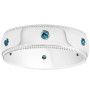 Men's 10k or 14k White Gold Round Diamond Wedding Ring l 0.18ct in White color  img