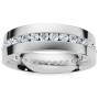 Men's 10K or 14K Gold Lab Grown Round Diamond Wedding Ring l 1.1ct l G, VS in White color  img