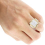 Men's Diamond Rings 10K or 14K Yellow Gold Round Diamond Ring 1.30ct in Yellow color on the body img