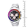 Size demonstration - Men's Diamond Watch | Rolex Cosmograph Daytona | 40mm | Rainbow Sapphires Bezel near the ruler img