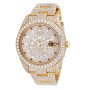 Men's Iced Out Diamond Watch | 18k Gold Rolex Sky Dweller 42mm Oyster Bracelet (front view) img