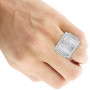 Men's Rings 10K or 14K Men's Diamond Ring Princess Cut Round 6ct in White color on the body img