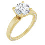 Penelope 2 Carat Round Diamond Accented Engagement Ring in Yellow color  img