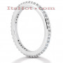 Thin Platinum Diamond Eternity Ring 0.46ct in White color  img