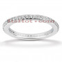 Back view of the Thin Platinum Diamond Eternity Ring 0.46ct img