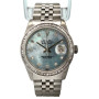 Rolex Oyster Perpetual Datejust Men's Diamond Watch | 36mm | Mother Of Pearl Dial (front view) img