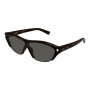Saint Laurent Men's Designer Shield Sunglasses SL704002 Grey Lenses (front view) img