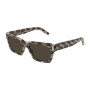 Saint Laurent Unisex Designer Square RX-Sunglasses SL402004 Brown Lenses (front view) img