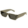 Saint Laurent Unisex Designer Rectangle Brown Sunglasses SL660003 (front view) img