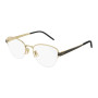 Saint Laurent Women's Designer Cat Eye Eyeglasses SLM64005 Clear Demo Lens (front view) img