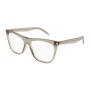 Saint Laurent Women's Designer Square Eyeglasses SL518004 Clear Demo Lenses (front view) img