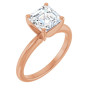 Skylar 2 Carat Asscher Diamond Solitaire Engagement Ring in Rose color img
