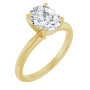 Skylar 2 Carat Oval Diamond Solitaire Engagement Ring in Yellow color  img