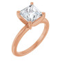 Skylar 2 Carat Square Diamond Solitaire Engagement Ring in Rose color img