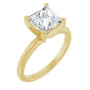 Skylar 2 Carat Square Diamond Solitaire Engagement Ring in Yellow color  img
