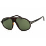 Tom Ford Men's Designer Aviator RX-Sunglasses FT117852N Green Lenses (front view) img