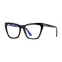 Tom Ford Women's Designer Cat Eye Eyeglasses FT5971-B001/54 (front view) img