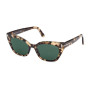 Tom Ford Women's Designer Square RX-Sunglasses FT103155V Blue Lenses (front view) img