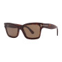 Tom Ford Women's Designer Square RX-Sunglasses FT108552H Brown Polarized Lenses (front view) img