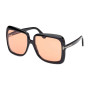 Tom Ford Women's Designer Square RX-Sunglasses FT115601E Brown Lenses (front view) img