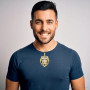 Large 10K or 14K Gold Men's Diamond Tiger Pendant with Black Enamel 10 Carats on the body img