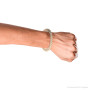 Customizable 12mm Name Inscribed G VS Diamonds Miami Cuban Bracelet 18k Gold on the body img