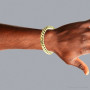 11mm 10K White Gold Miami Cuban Link Chain Bracelet in 7.5-9in on the body img