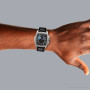 Aqua Master Men's 1.50ct Diamond Black Watch on the body img