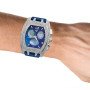 Aqua Master Iced Out Men's Diamond Watch 3.50ct Blue on the body img
