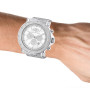Oversized Men's Diamond Watch 0.25ct White Mop Luxurman Escalade Chronograph on the body img