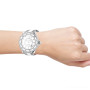 Ladies Diamond Luxurman White Ceramic Watch 1.25ct MOP Galaxy on the body img