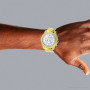 Luxurman Men's Diamond Raptor Yellow Gold Plated Watch 0.5ct on the body img