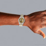 Iced-Out Bust-Down Rolex Oyster Perpetual Men's Diamond Watch Two Tone 18ct on the body img