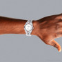 Men's Diamond Rolex Watch | Datejust 36mm | White MoP Dial | Ruby Diamond Bezel | Diamond Clasp on the body img