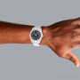 Iced Out Men's Round Baguette Diamond Watch | Rolex Datejust | 41mm | Black Dial | Diamond Bezel on the body img