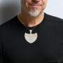 Custom 10K Gold Diamond Shield Pendant for Men | Taurus Zodiac with Legrand | 6.5ct on the body img
