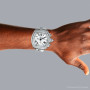 Cartier Roadster Stainless Steel Men's Diamond Watch 42mm ~5ct Automatic Movement on the body img