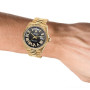 Men's 18K Gold Watch Rolex Day-Date | Diamond | 36mm | Black Roman Dial | President Bracelet on the body img