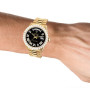 Men's 18K Gold Watch Rolex Day-Date | 36mm | Black Dial | President Bracelet | Diamond Bezel on the body img