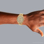 Men's 18K Gold Watch Rolex Day-Date | Diamond | 36mm | Gold Tone Printed Dial | President Bracelet on the body img