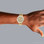 Men's 18K Gold Watch Rolex Day-Date | 36mm | Gold Tone Printed Dial | President Bracelet | Diamond Bezel on the body img