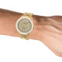 Men's 18K Gold Watch Rolex Day-Date | 36mm | Gold Tone Printed Dial | President Bracelet | Diamond Bezel on the body img