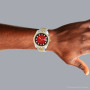 Men's Two Tone Rolex Datejust | 41mm Watch | Dark Red Dial | Jubilee Bracelet | Diamond Bezel on the body img