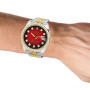 Men's Two Tone Rolex Datejust | 41mm Watch | Dark Red Dial | Jubilee Bracelet | Diamond Bezel on the body img