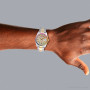Men's Two-Tone Watch | Rolex Datejust | Diamond Dial | Rainbow Bezel l Oyster Bracelet | 36mm Case on the body img
